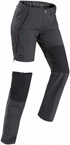Spodnie turystyczne  2 w 1  mt100 Forclaz