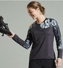 Bluza rowerowa   expl 500 długi rękaw Rockrider damska