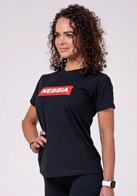 Koszulka fitness   basic czarna Nebbia damski