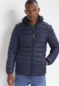 Granatowa kurtka Pikowana z Kapturem Letos Born2Be damska