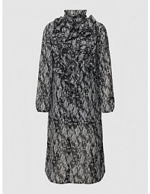 Sukienka koszulowa z falbanami model Lilly Saint Tropez czarna EAN 30510378