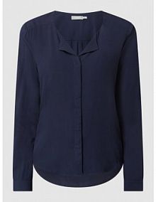 Bluzka koszulowa z dekoltem w serek Fransa granatowa damska EAN 20607457