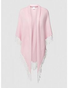 Ponczo z frędzlami herzensangelegenheit różowe EAN 25231-5000