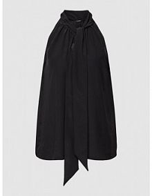 Top bluzkowy z wiązanym detalem LUISA CERANO czarny damski EAN 278336 1687