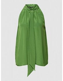 Top bluzkowy z wiązanym detalem LUISA CERANO zielony damski EAN 278336 1687