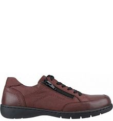 Półbuty sznurowane Go Soft bordowy damskie WI23-LENA-07