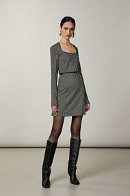 Mini sukienka brązowa Patrizia Pepe