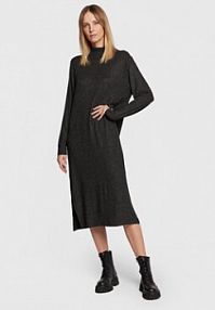 Sukienka dzianinowa United Colors Of Benetton szara 