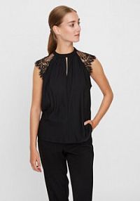 Bluzka Vero Moda czarna damska 