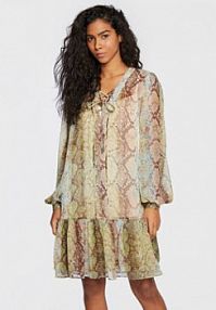 Sukienka codzienna Guess zielona 