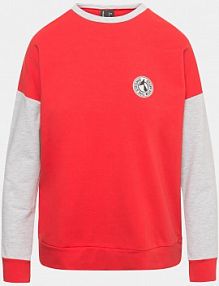 Bluza CARPATREE szara czerwona wielokolorowa damska