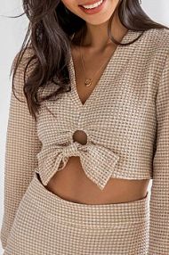 Bluzka DeeZee beżowa damska