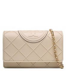 Torebka listonoszka Tory Burch beżowa