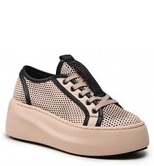 Półbuty na koturnie Vic Matié różowe