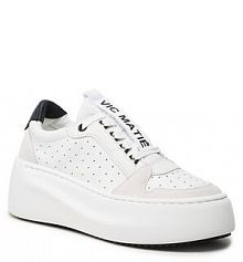 Półbuty na koturnie Vic Matié białe