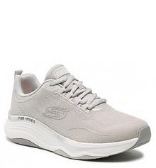 Półbuty sznurowane Skechers szare damskie