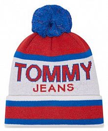 Czapka zimowa Tommy Jeans kolorowa damska