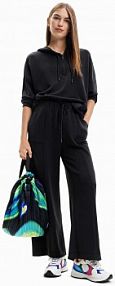Spodnie dresowe Desigual  czarne damskie 23SWPK05
