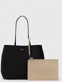 Torebka shopperka Lacoste  czarna NF2142AA