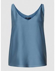 Top z satyny z dekoltem w serek Swing szary damski EAN 1AC00200