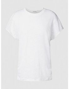 T-shirt z detalami z logo Calvin Klein Womenswear biały damski EAN K20K205304