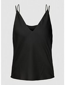 Top na ramiączkach z dekoltem w serek Calvin Klein Womenswear czarny damski EAN K20K205543