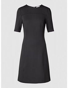 Sukienka mini z okrągłym dekoltem model TECHNICHAL Calvin Klein Womenswear czarna EAN K20K205513