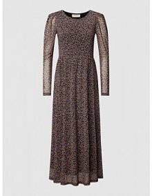 Długa sukienka z kwiatowym wzorem na całej powierzchni model Hama FREE/QUENT czarna EAN 201178