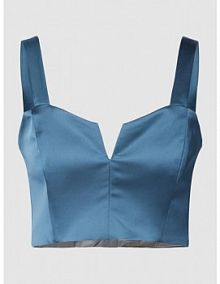 Bluzka koktajlowa z dekoltem w serek Swing szara damska EAN 1AE01000