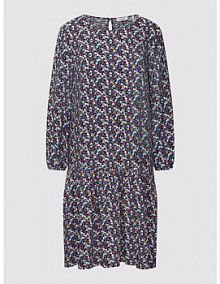 Sukienka koszulowa ze wzorem na całej powierzchni model Heart s.Oliver RED LABEL granatowa EAN 2128394