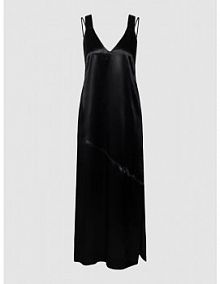 Sukienka midi na szerokich ramiączkach model NAIA Calvin Klein Womenswear czarna EAN K20K205191