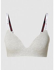 Biustonosz z mieszanki bawełny model LIGHTLY Tommy Hilfiger szary EAN UW0UW03821