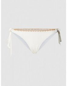 Figi bikini z fakturowanym wzorem model DIMKA banana moon białe EAN DIMKA SANTAFE