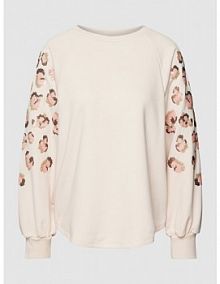 Bluza z obszyciem cekinami milano italy biała damska EAN 31-5178-8579