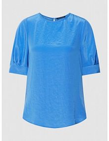 T-shirt z wycięciem w kształcie łezki z tyłu LUISA CERANO niebieski damski EAN 278334 1687