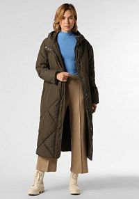 Płaszcz pikowany zielony/brązowy IPURI damski