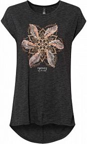 T-shirt z miękkiego materiału z domieszką wiskozy  damski Bonprix