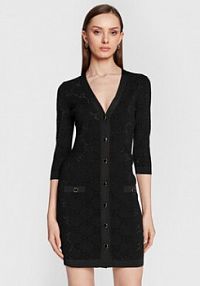 Sukienka dzianinowa Blugirl Blumarine czarna 