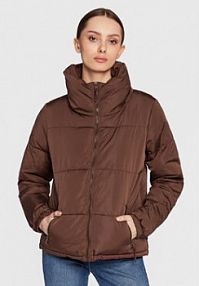 Kurtka puchowa Cotton On brązowa damska 