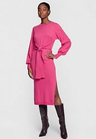 Sukienka dzianinowa Ted Baker różowa 