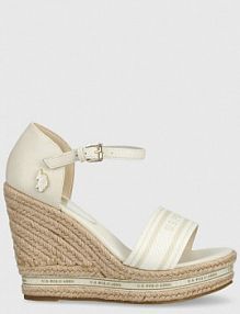 Espadryle na koturnie U.S. Polo Assn.  beżowe AYLIN009W.3YT