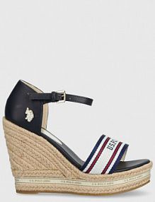 Espadryle na koturnie U.S. Polo Assn.  granatowe AYLIN009W.3YT