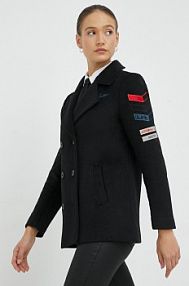 Kurtka przejściowa aeronautica militare  czarna damska 222AB2049DCT3