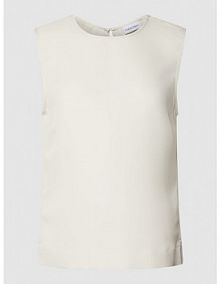 Top na ramiączkach z okrągłym dekoltem Calvin Klein Womenswear biały damski EAN K20K205219