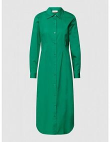 Sukienka koszulowa z listwą guzikową model misa FREE/QUENT zielona EAN 201135