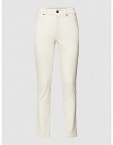 Jeansy z naszywką z logo LANIUS białe damskie EAN 123 13498-00