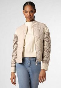Kamizelka pikowana beżowa zero damska