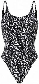 Strój kąpielowy Kobiety czarny wzorzysty S Calvin Klein