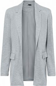 Długi żakiet z dżerseju z kieszeniami  Bonprix