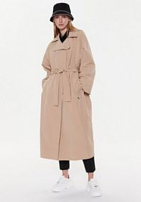 Trencz Calvin Klein Jeans beżowy 